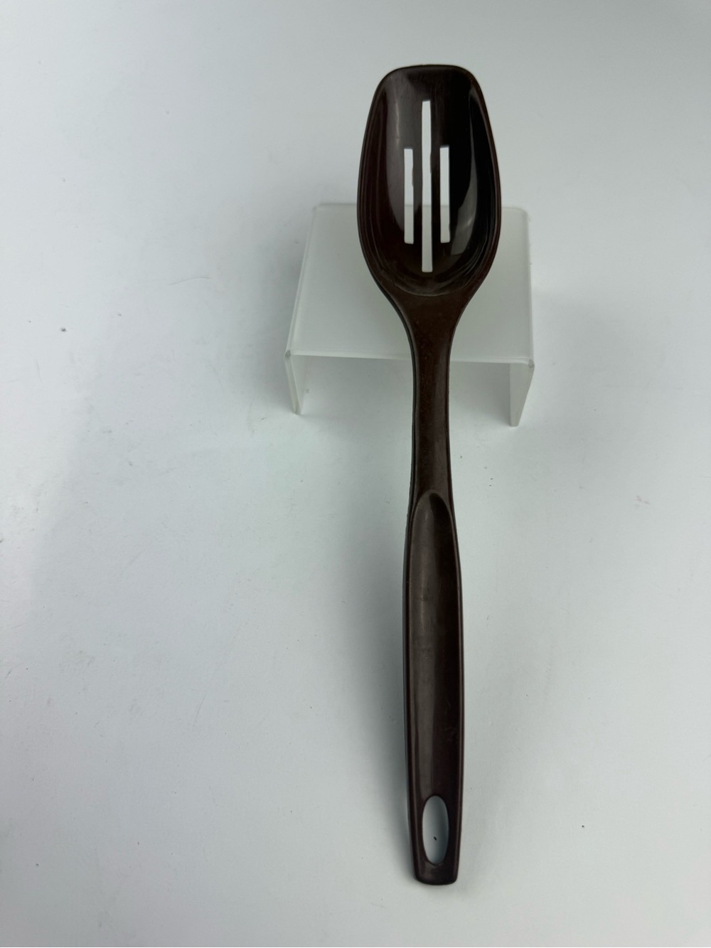 Vintage Foley USA Brown Nylon Plastic Cooking\Serving Slotted Spoon